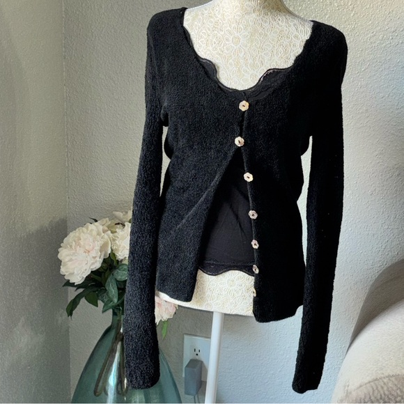 Express Black Lace-Trim Cami - Picture 6 of 6